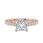 Load image into Gallery viewer, MAUD PRINCESS CUT MOISSANITE ENGAGEMENT RING