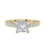 Load image into Gallery viewer, MAUD PRINCESS CUT MOISSANITE ENGAGEMENT RING