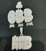 Load image into Gallery viewer, MOISSANITE CUSTOM NAME SNOWDOWN HIP HOP ICED OUT PENDANT