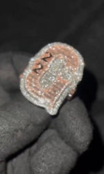 Load image into Gallery viewer, MOISSANITE DIAMOND CUSTOMIZED RING JEWELRY HIP HOP JEWELRY ICE OUT RAPPER RING
