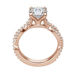 Load image into Gallery viewer, MORA BOLD ROUND CUT MOISSANITE ENGAGEMENT RING