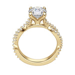 Load image into Gallery viewer, MORA BOLD ROUND CUT MOISSANITE ENGAGEMENT RING