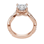 Load image into Gallery viewer, MORA CUSHION CUT MOISSANITE ENGAGEMENT RING