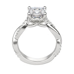Load image into Gallery viewer, MORA CUSHION CUT MOISSANITE ENGAGEMENT RING