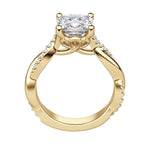 Load image into Gallery viewer, MORA CUSHION CUT MOISSANITE ENGAGEMENT RING