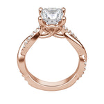 Load image into Gallery viewer, MORA PRINCESS CUT MOISSANITE ENGAGEMENT RING