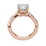 Load image into Gallery viewer, MORA ROUND CUT MOISSANITE ENGAGEMENT RING