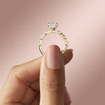 Load image into Gallery viewer, NAPA ASSCHER CUT MOISSANITE ENGAGEMENT RING