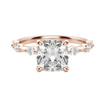 Load image into Gallery viewer, NAPA CUSHION CUT MOISSANITE ENGAGEMENT RING
