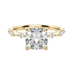 Load image into Gallery viewer, NAPA CUSHION CUT MOISSANITE ENGAGEMENT RING