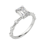 Load image into Gallery viewer, NAPA EMERALD CUT MOISSANITE ENGAGEMENT RING