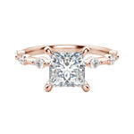 Load image into Gallery viewer, NAPA PRINCESS CUT MOISSANITE ENGAGEMENT RING