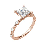 Load image into Gallery viewer, NAPA PRINCESS CUT MOISSANITE ENGAGEMENT RING