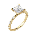 Load image into Gallery viewer, NAPA PRINCESS CUT MOISSANITE ENGAGEMENT RING