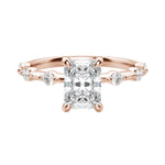 Load image into Gallery viewer, NAPA RADIANT CUT MOISSANITE ENGAGEMENT RING