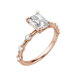 Load image into Gallery viewer, NAPA RADIANT CUT MOISSANITE ENGAGEMENT RING