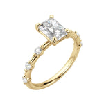 Load image into Gallery viewer, NAPA RADIANT CUT MOISSANITE ENGAGEMENT RING