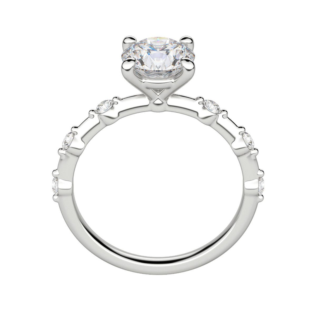 NAPA ROUND CUT MOISSANITE ENGAGEMENT RING