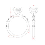 Load image into Gallery viewer, NAPA CUSHION CUT MOISSANITE ENGAGEMENT RING