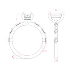 Load image into Gallery viewer, NAPA EMERALD CUT MOISSANITE ENGAGEMENT RING