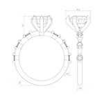 Load image into Gallery viewer, NAPA HEART CUT MOISSANITE ENGAGEMENT RING
