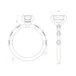 Load image into Gallery viewer, NAPA RADIANT CUT MOISSANITE ENGAGEMENT RING