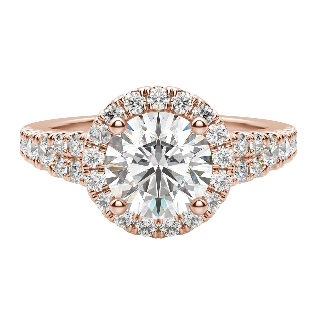 NOTA ROUND CUT MOISSANITE ENGAGEMENT RING