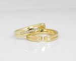 Load image into Gallery viewer, OPEN 3MM WIDE STACKABLE MOISSANITE DIAMOND WEDDING RING FOR ANNIVERSARY GIFT