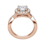 Load image into Gallery viewer, POSE ROUND CUT MOISSANITE ENGAGEMENT RING
