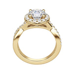 Load image into Gallery viewer, POSE ROUND CUT MOISSANITE ENGAGEMENT RING