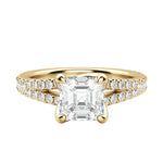 Load image into Gallery viewer, RAIA ASSCHER CUT MOISSANITE ENGAGEMENT RING