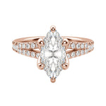 Load image into Gallery viewer, RAIA MARQUISE CUT MOISSANITE ENGAGEMENT RING