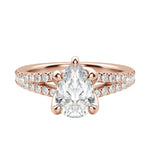 Load image into Gallery viewer, RAIA PEAR CUT MOISSANITE ENGAGEMENT RING