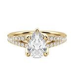 Load image into Gallery viewer, RAIA PEAR CUT MOISSANITE ENGAGEMENT RING