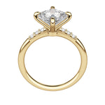 Load image into Gallery viewer, RHOS CUSHION CUT MOISSANITE ENGAGEMENT RING
