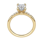 Load image into Gallery viewer, RHOS EMERALD CUT MOISSANITE ENGAGEMENT RING