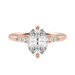 Load image into Gallery viewer, RHOS OVAL CUT MOISSANITE ENGAGEMENT RING