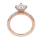 Load image into Gallery viewer, RHOS OVAL CUT MOISSANITE ENGAGEMENT RING