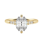 Load image into Gallery viewer, RHOS OVAL CUT MOISSANITE ENGAGEMENT RING