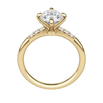 Load image into Gallery viewer, RHOS OVAL CUT MOISSANITE ENGAGEMENT RING