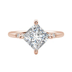 Load image into Gallery viewer, RHOS PRINCESS CUT MOISSANITE ENGAGEMENT RING