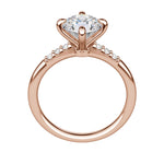 Load image into Gallery viewer, RHOS ROUND CUT MOISSANITE ENGAGEMENT RING