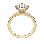 Load image into Gallery viewer, RHOS ROUND CUT MOISSANITE ENGAGEMENT RING