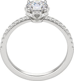 Load image into Gallery viewer, RIVA ROUND CUT MOISSANITE ENGAGEMENT RING