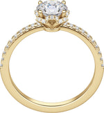 Load image into Gallery viewer, RIVA ROUND CUT MOISSANITE ENGAGEMENT RING