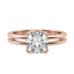 Load image into Gallery viewer, ROMA CUSHION CUT MOISSANITE ENGAGEMENT RING