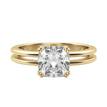 Load image into Gallery viewer, ROMA CUSHION CUT MOISSANITE ENGAGEMENT RING