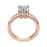 Load image into Gallery viewer, ROMA EMERALD CUT MOISSANITE ENGAGEMENT RING