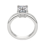 Load image into Gallery viewer, ROMA EMERALD CUT MOISSANITE ENGAGEMENT RING