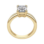 Load image into Gallery viewer, ROMA EMERALD CUT MOISSANITE ENGAGEMENT RING
